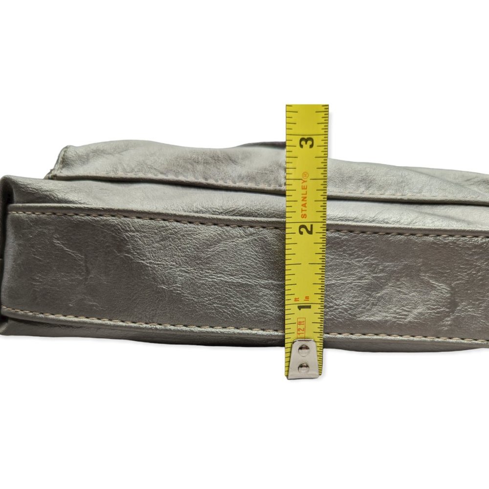 Metallic Color Shoulder Bag with Adjustable Strap - Picture 5 of 6